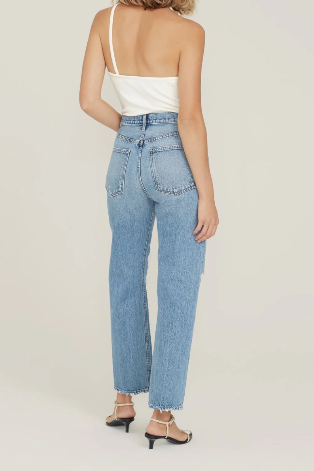90's Pinch Waist High Rise Straight (Final Sale) - Image 2