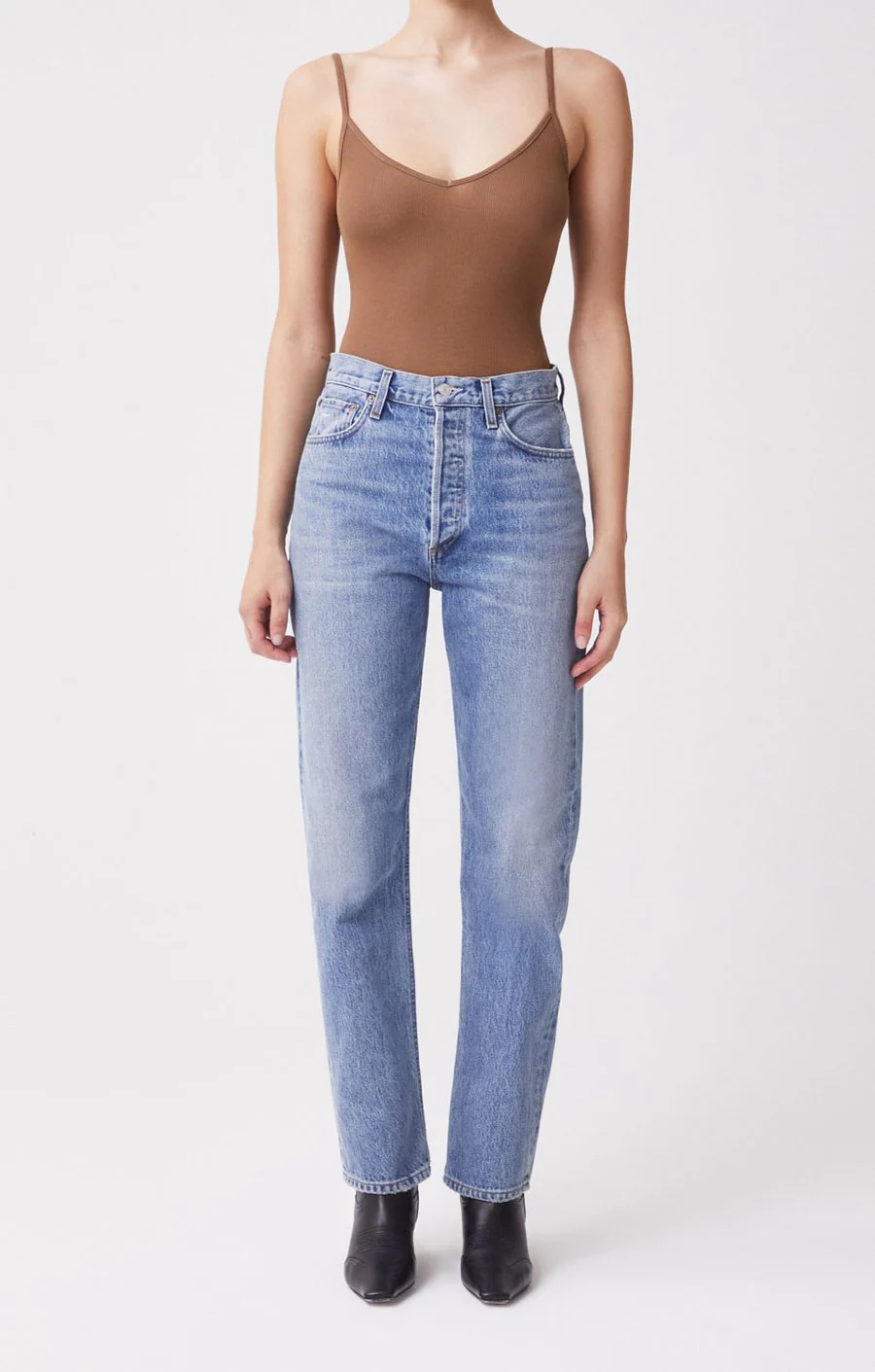 90's Pinch Waist High Rise Straight (Final Sale) - Image 3