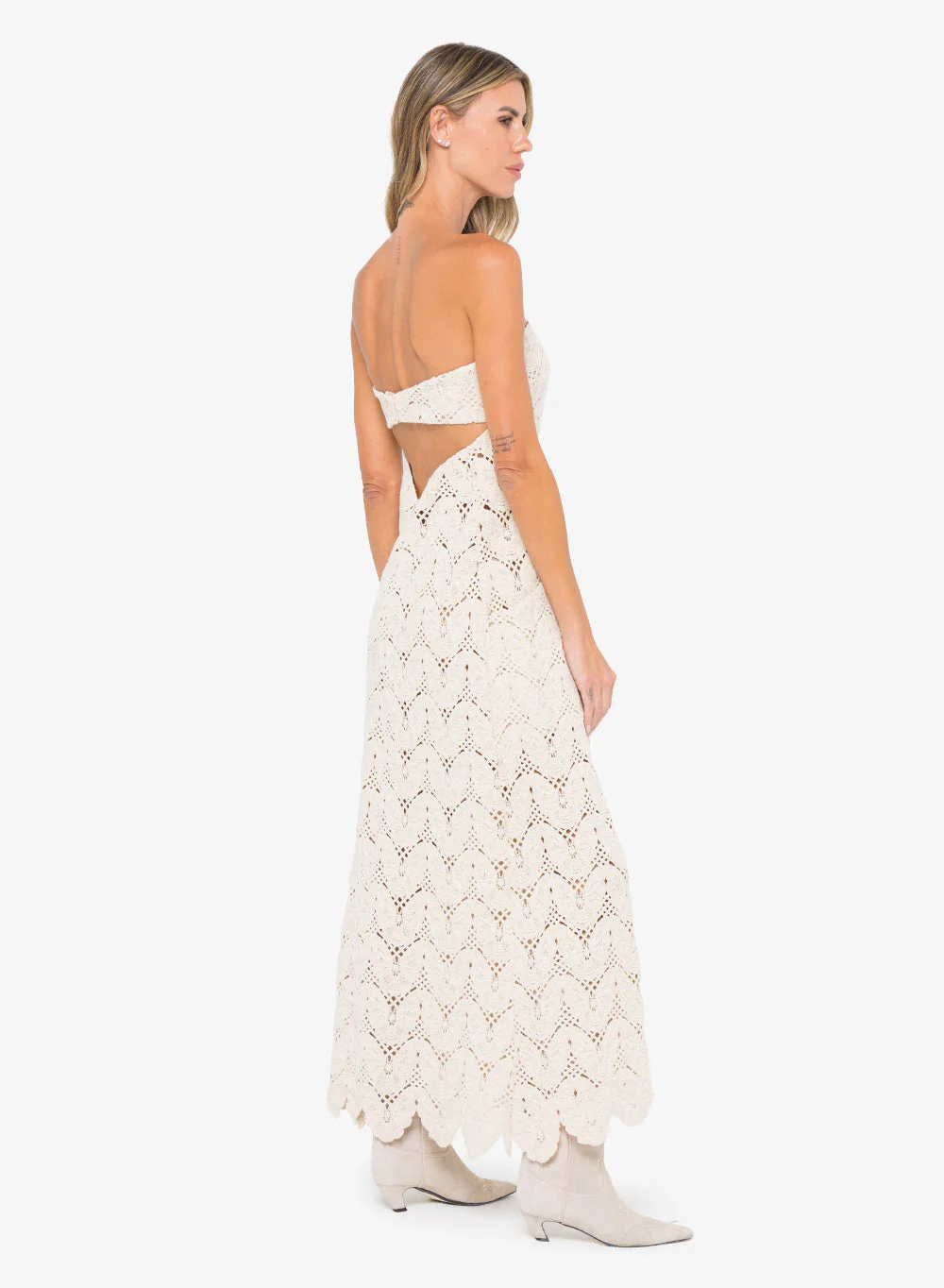 Alegra Dress Beige( Final Sale) - Image 2
