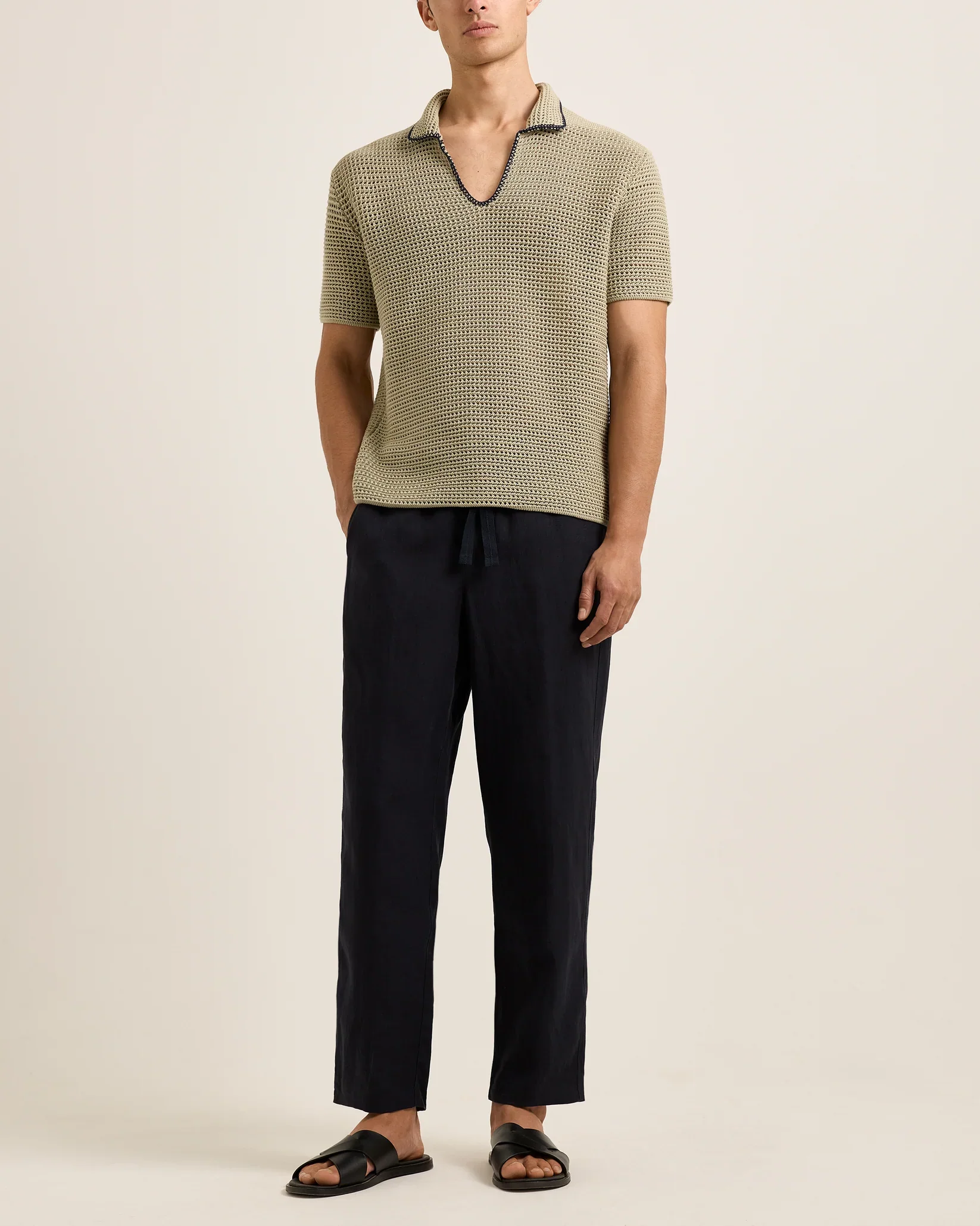 Batten Edge Stitch Polo Light Herbal Green - Image 2