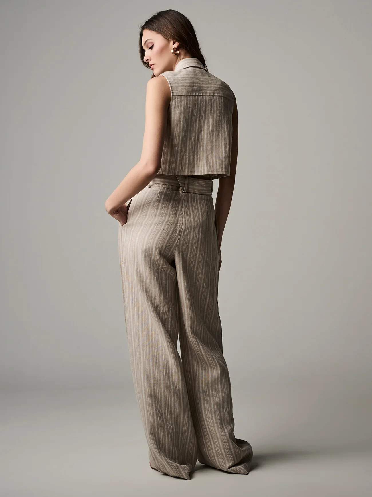 Alina Pant Tawny Stripe (Final Sale) - Image 2