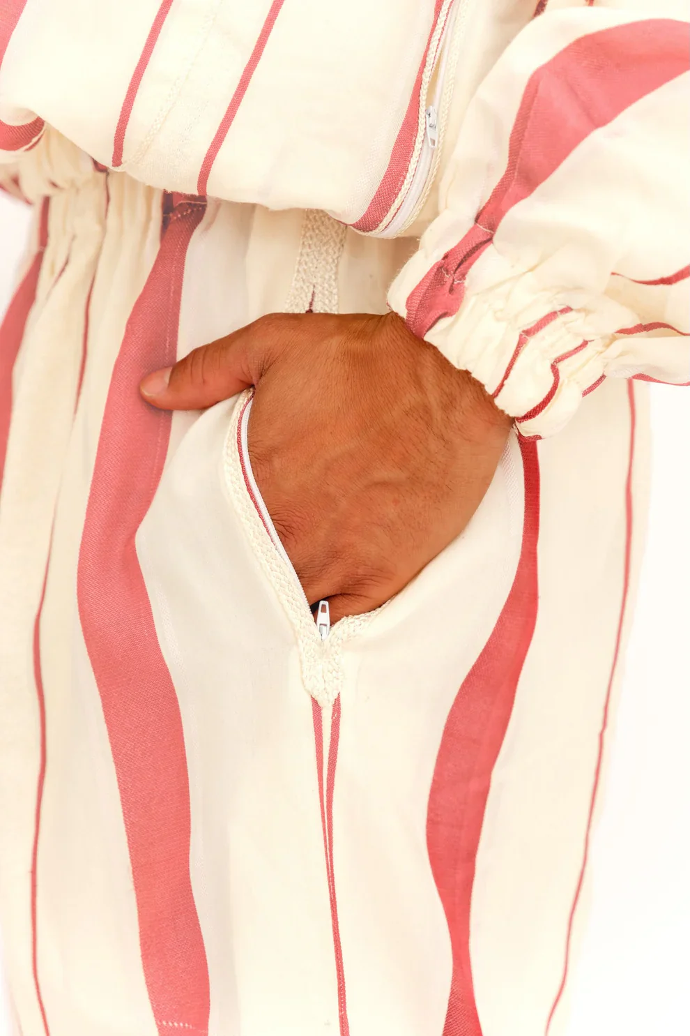 Andever Beldi Trouser White-Red - Image 3