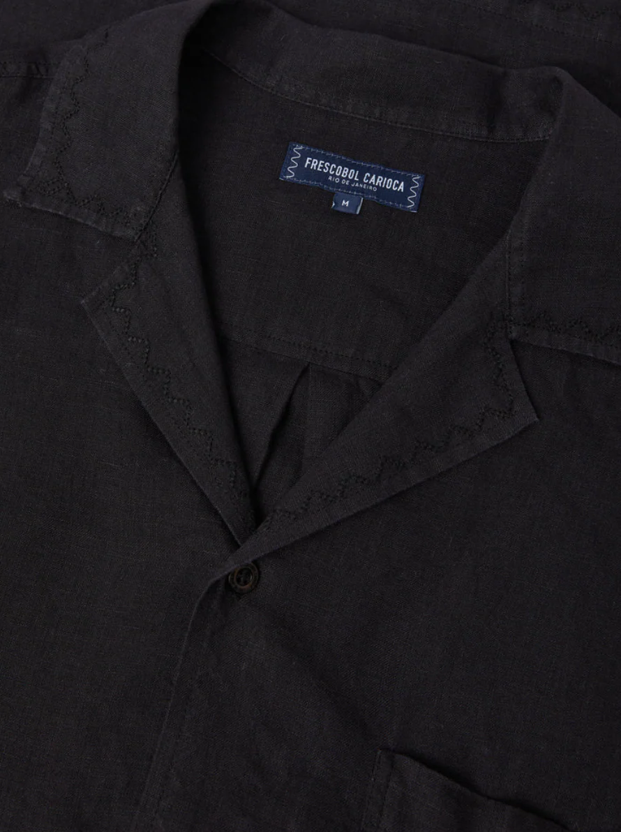 Alves linen Shirt SS Sol brodery Anglais - Image 5