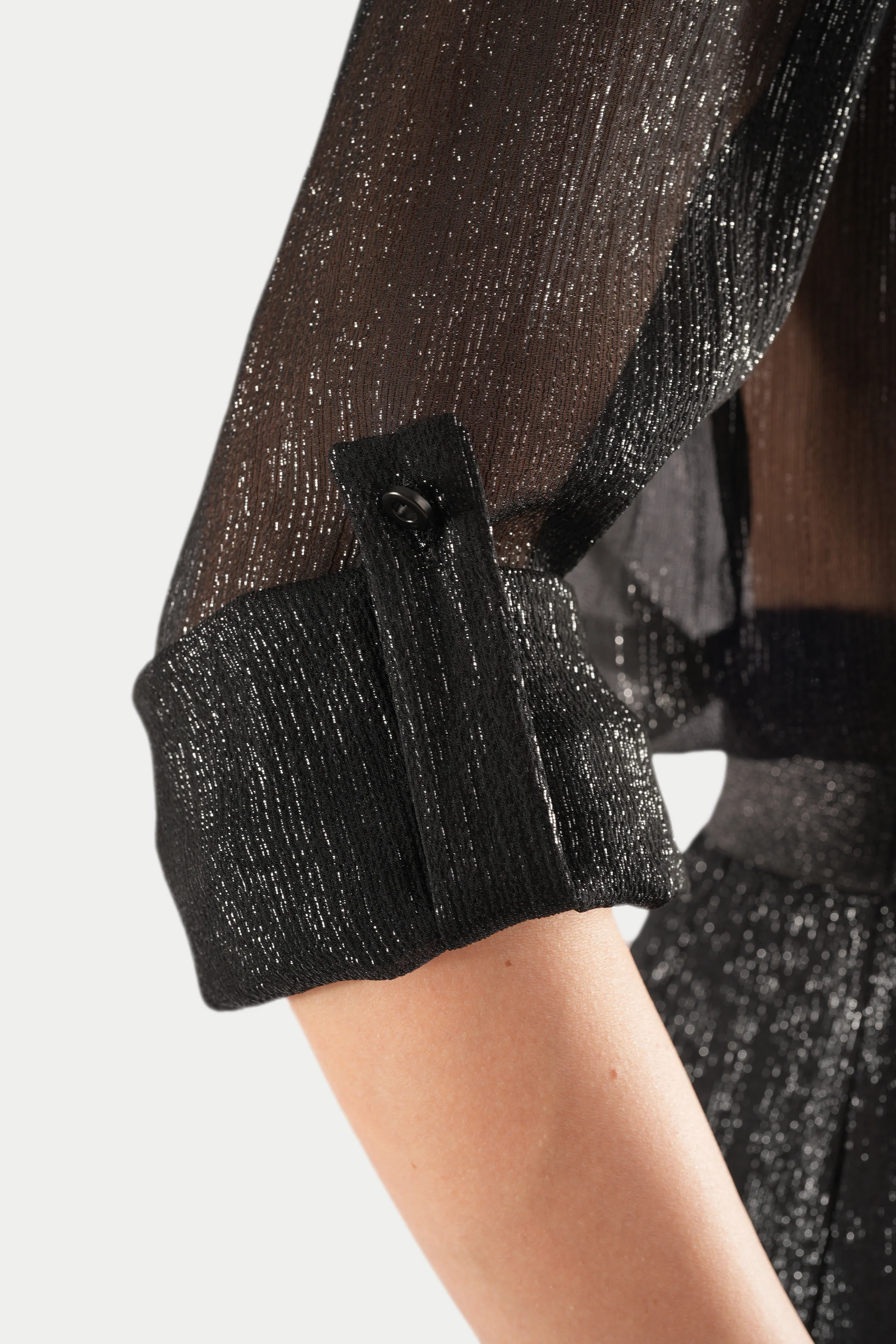 Anne Shirt in Black Lurex - Image 4