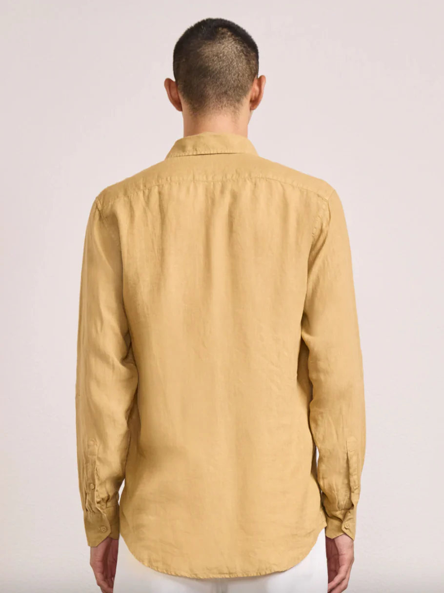 Antonio GD Linen LS Shirt Dried Moss (Final Sale) - Image 2