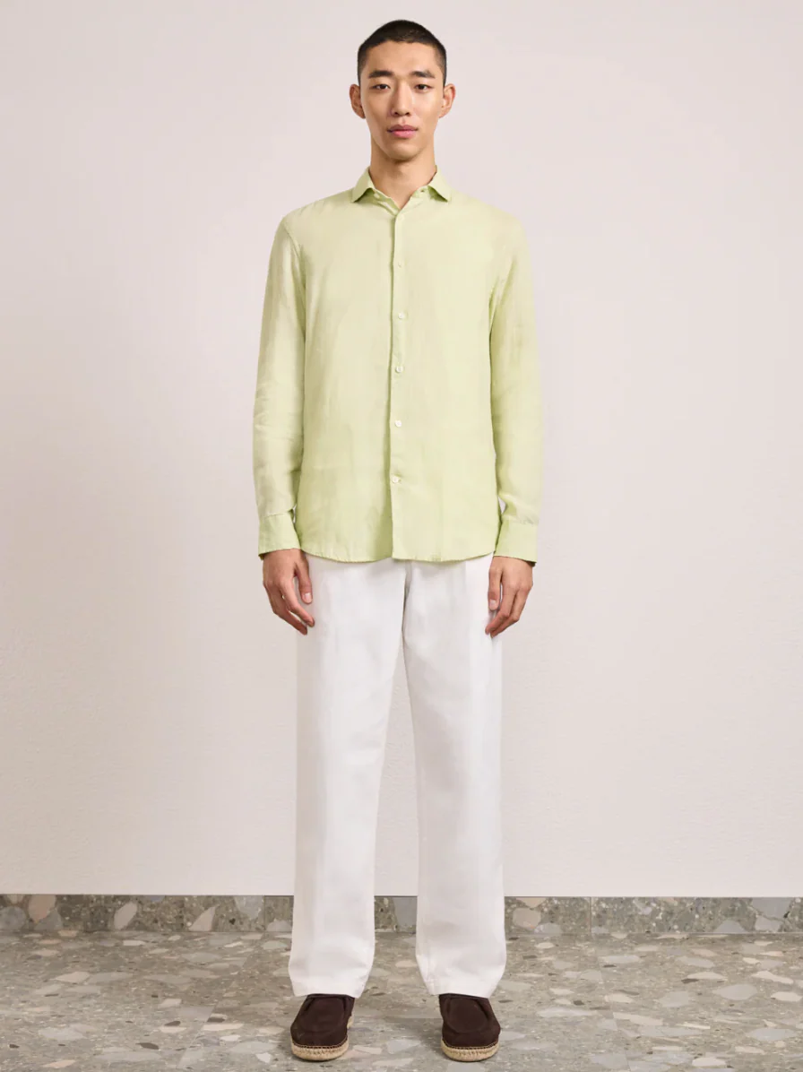 Antonio GD Linen LS Shirt Pistachio (Final Sale) - Image 2