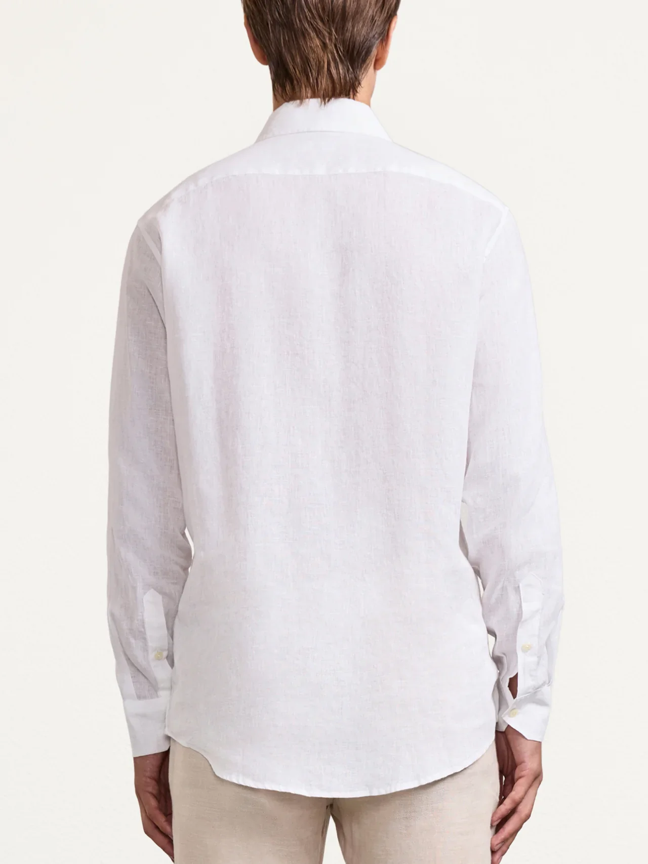 Antonio Linen LS Shirt White - Image 3