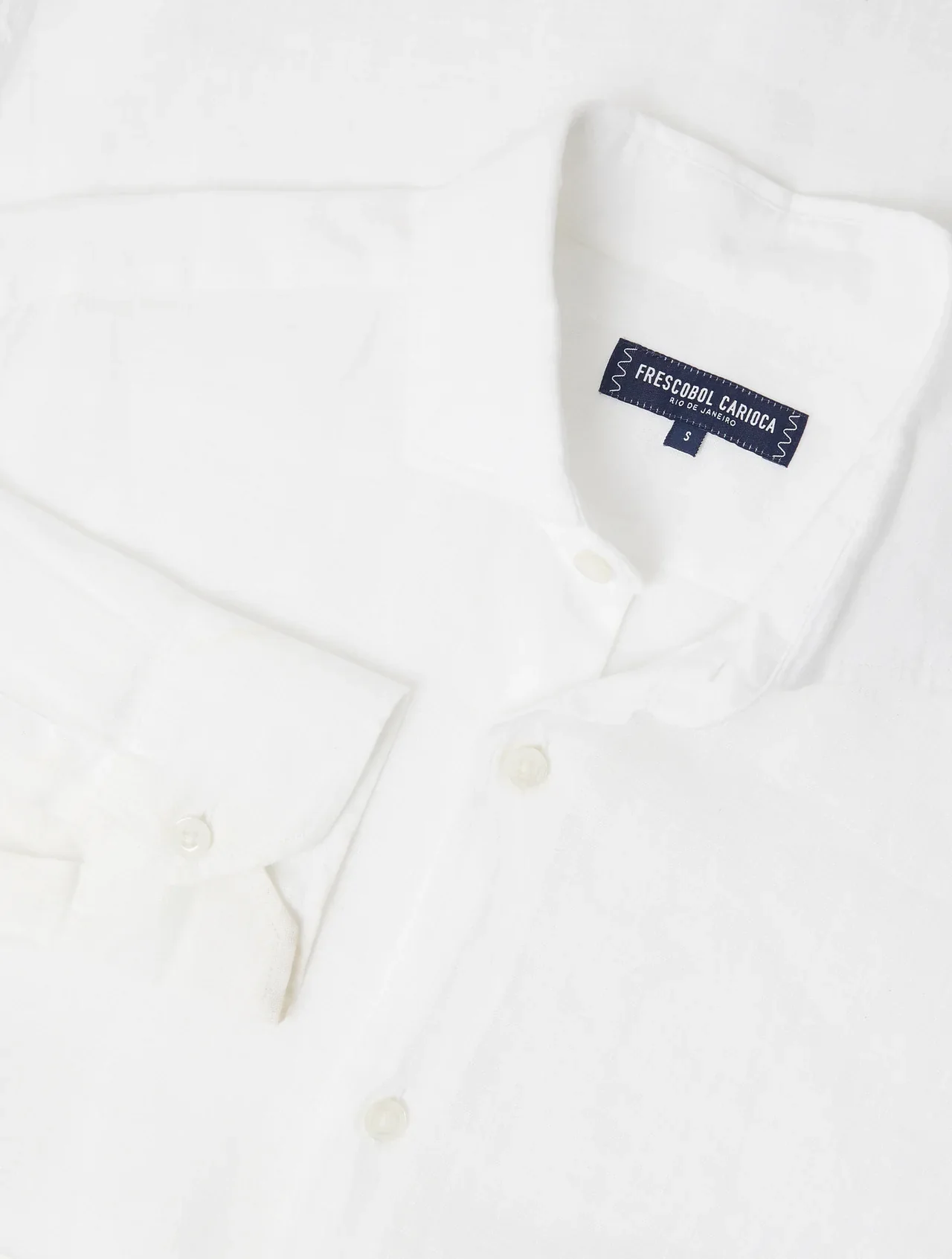 Antonio Linen LS Shirt White - Image 5