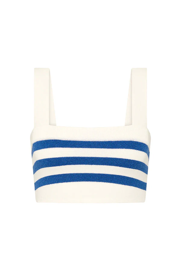 Ari Crop Top Blue Stripe - Image 3