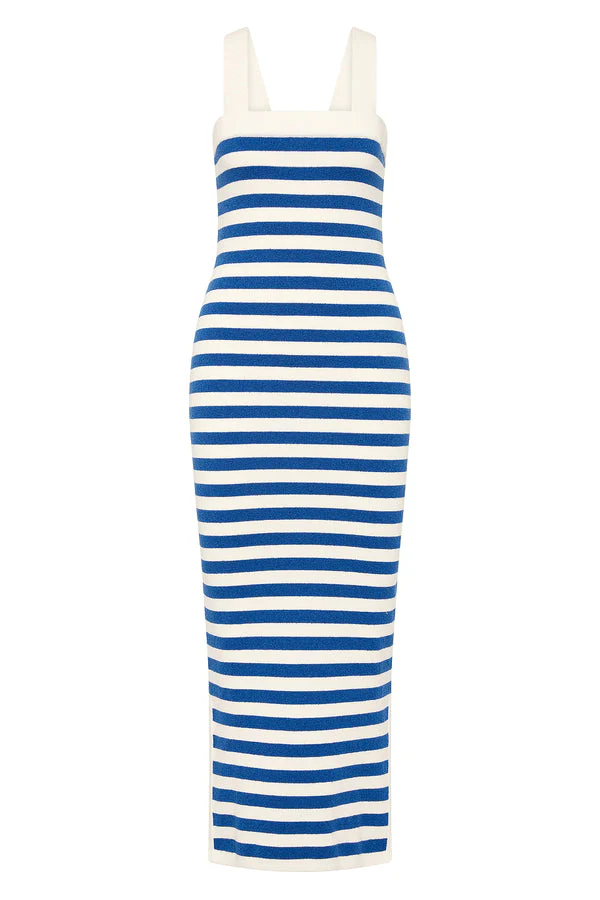 Ari Dress Blue Stripe - Image 4