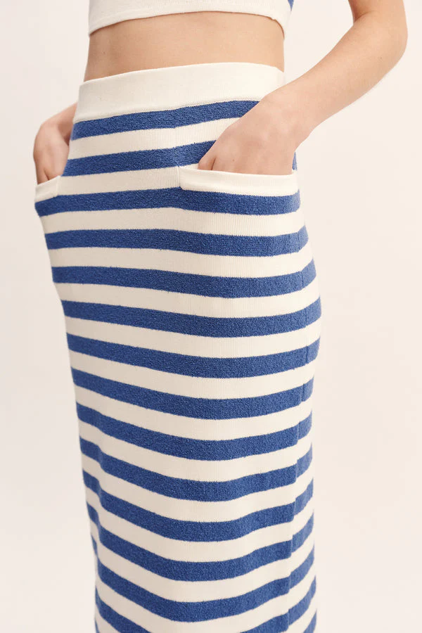 Ari Skirt Blue Stripe - Image 4