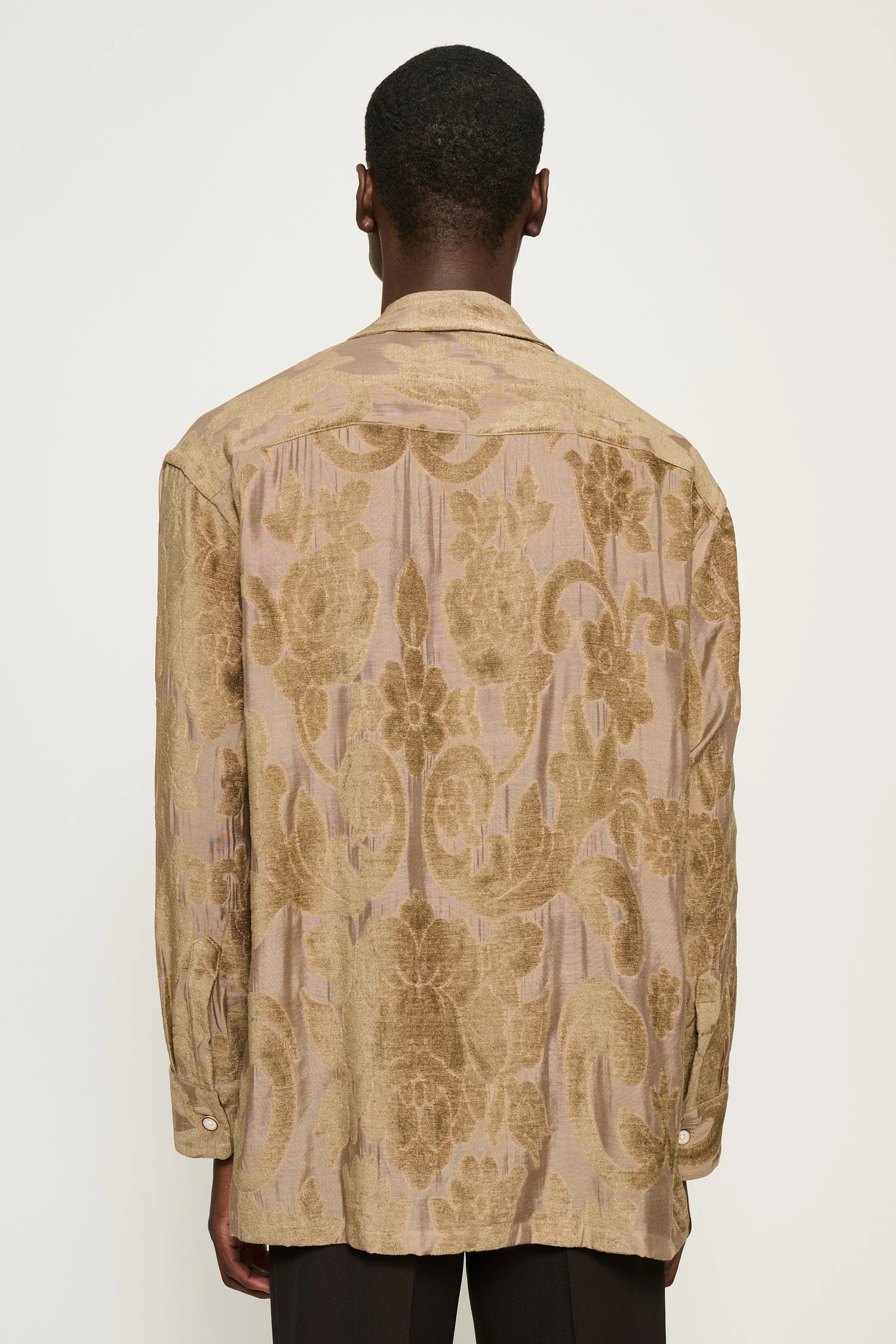 Ario Beige Floral Shirt - Image 2