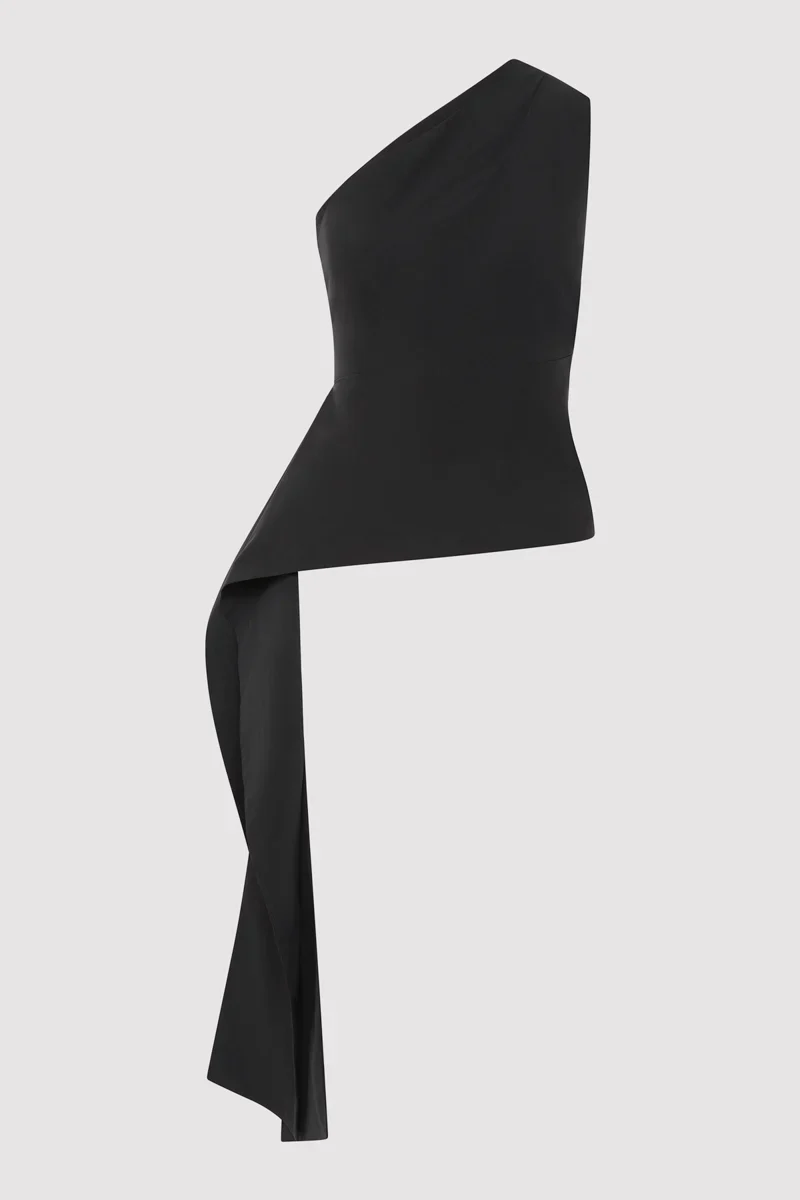 Asymm Origami Top Black - Image 3