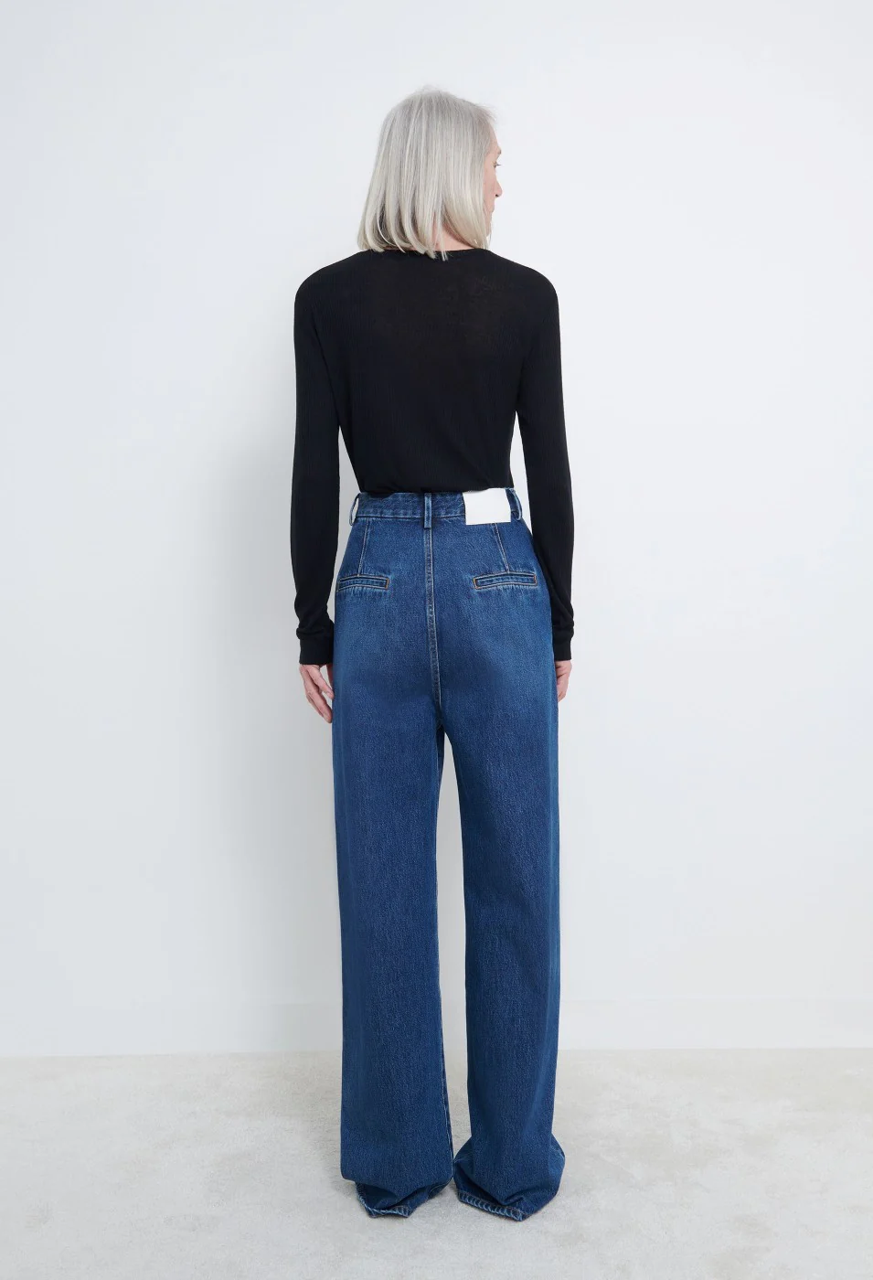 Attu Wide Leg Denim Pants Washed Blue - Image 2