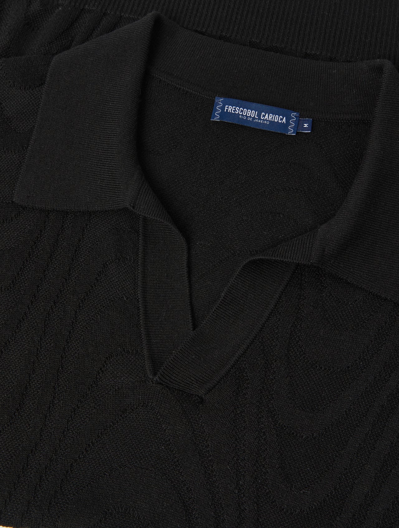 Rino Cotton Blend SS Jacquard Knit Polo - Image 2