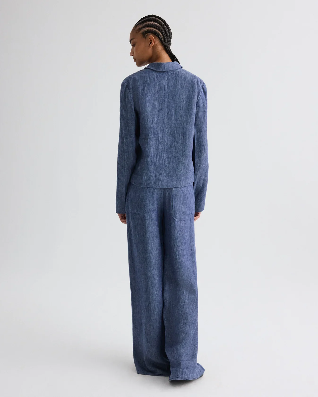 Dylan Pant in Washed Hemp Denim - Image 5