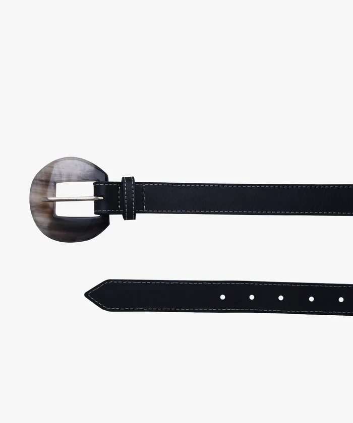 Azza Round Leather Belt - Image 3