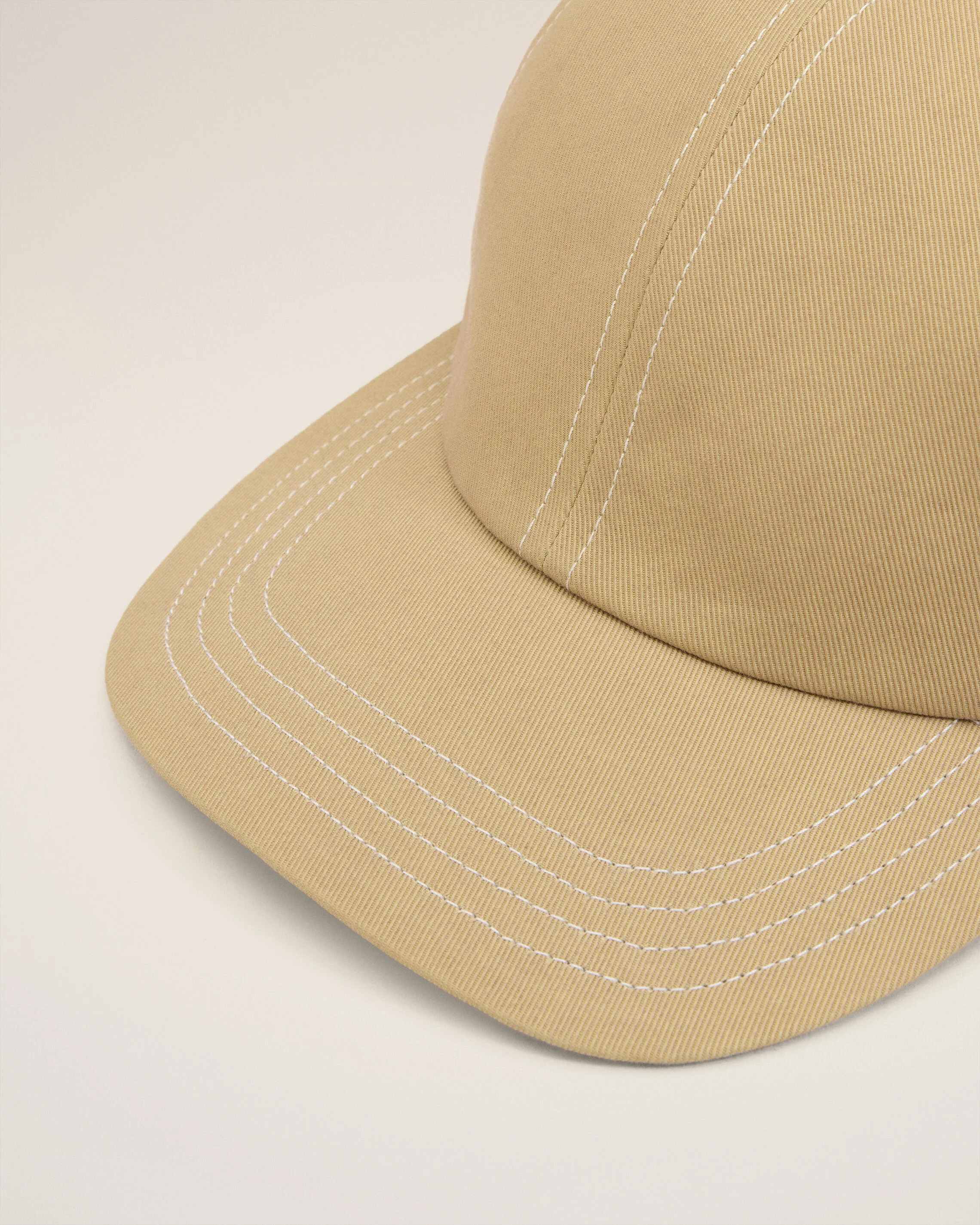 Beige Cotton Back Ami De Coeur Cap - Image 2