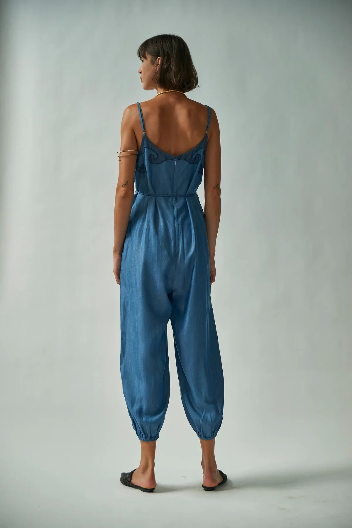 Balloon Jumpsuit Tencel Denim (Final Sale) - Image 3