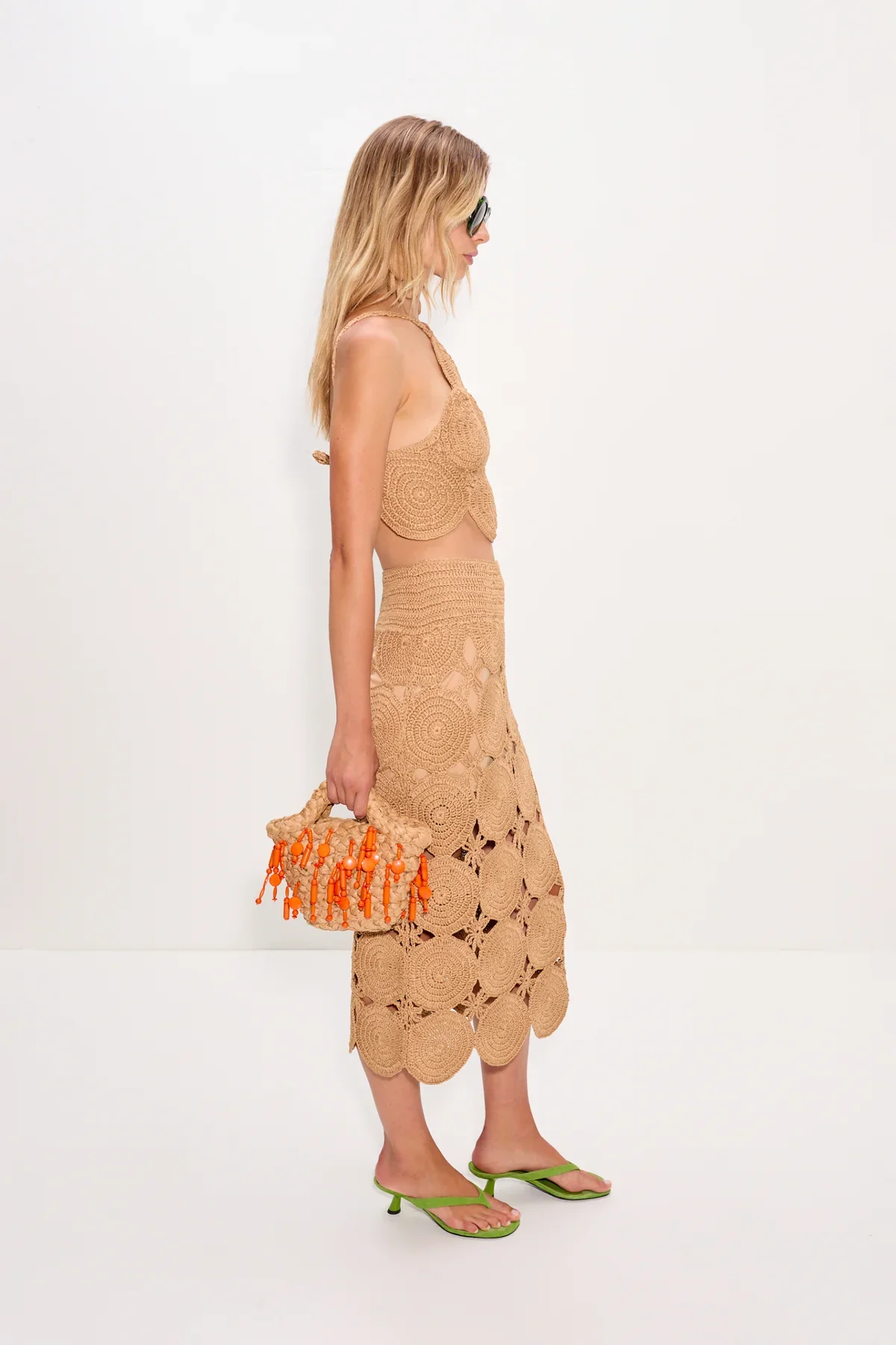 Beep Beep Midi Skirt Natural - Image 3