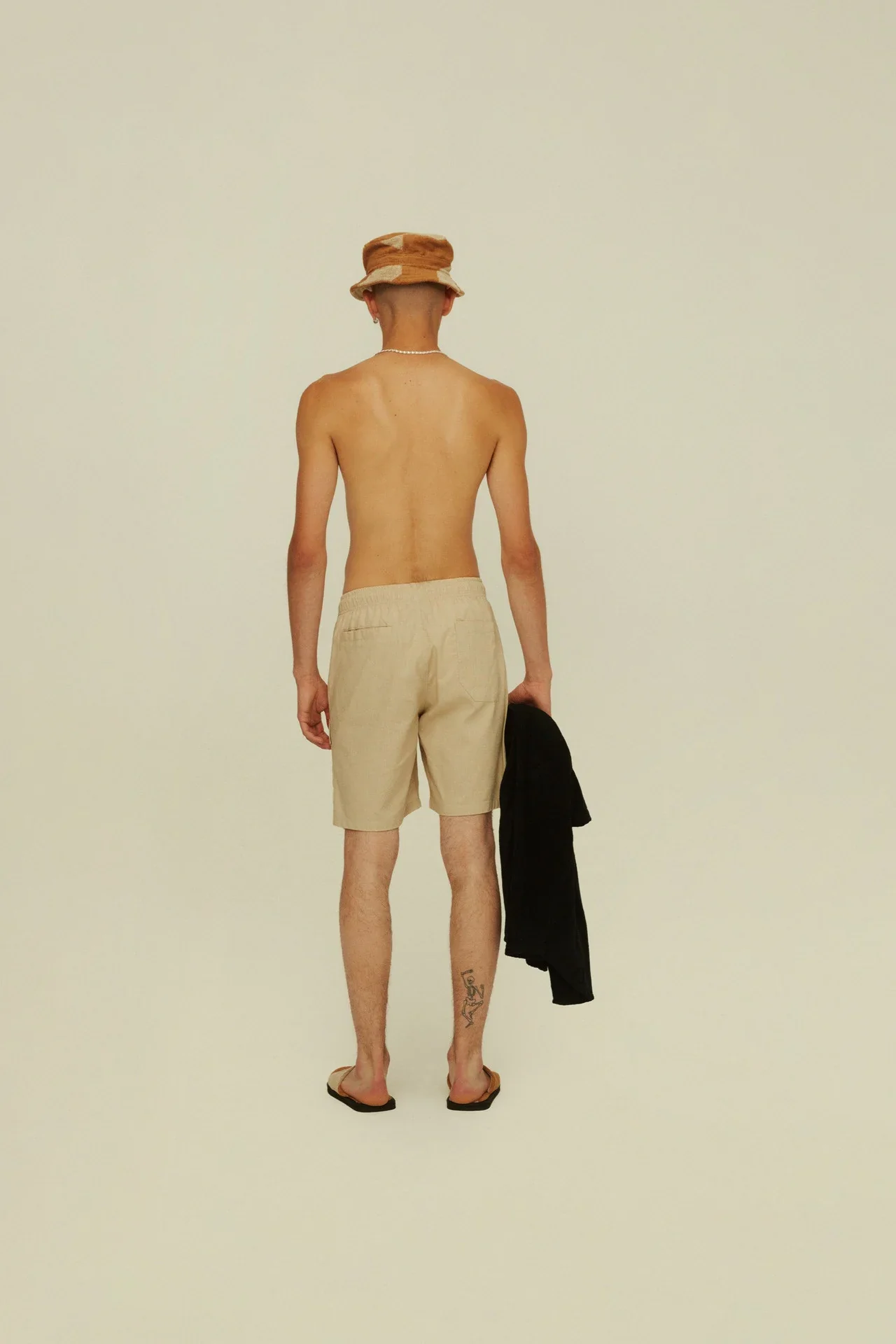Beige Cargo Linen Shorts (Final Sale) - Image 3