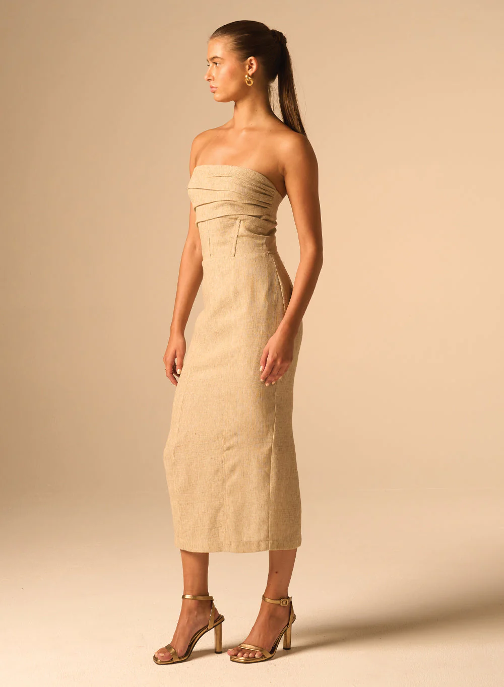 Bellucci Dress Parchment - Image 2