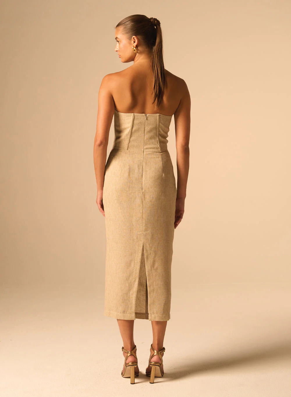 Bellucci Dress Parchment - Image 3