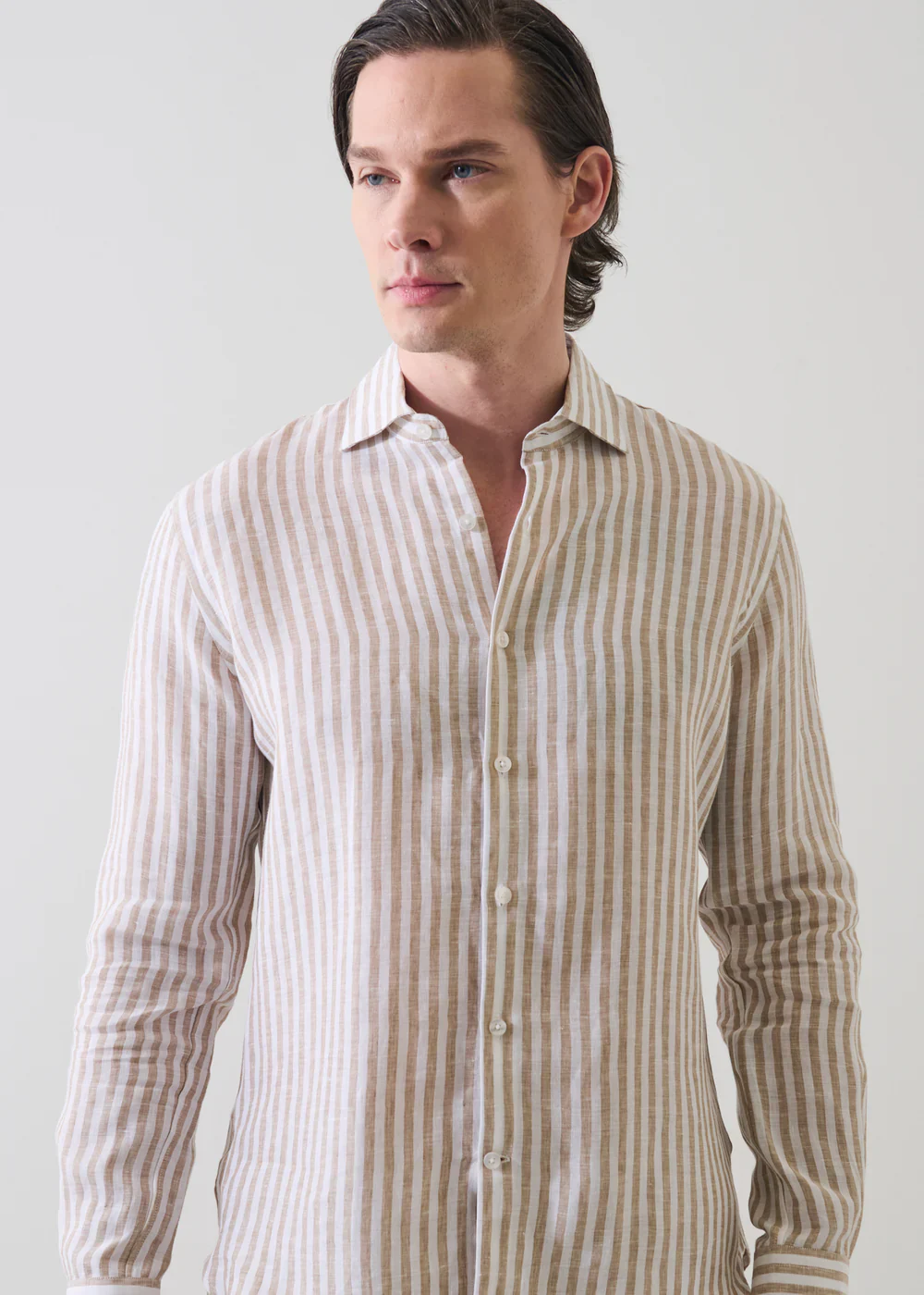 Bengal Stripe Linen Shirt - Image 3