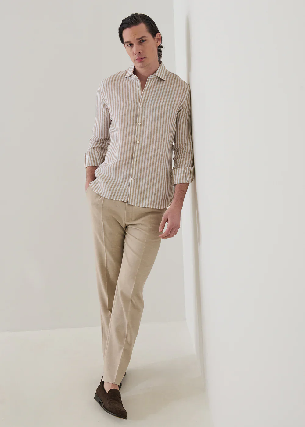 Bengal Stripe Linen Shirt - Image 4