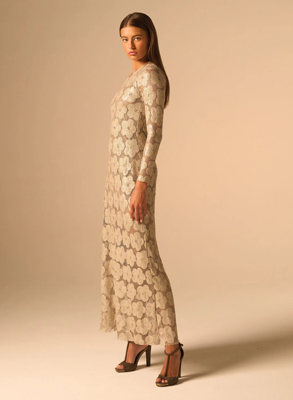 Petra Dress Champagne - Image 3