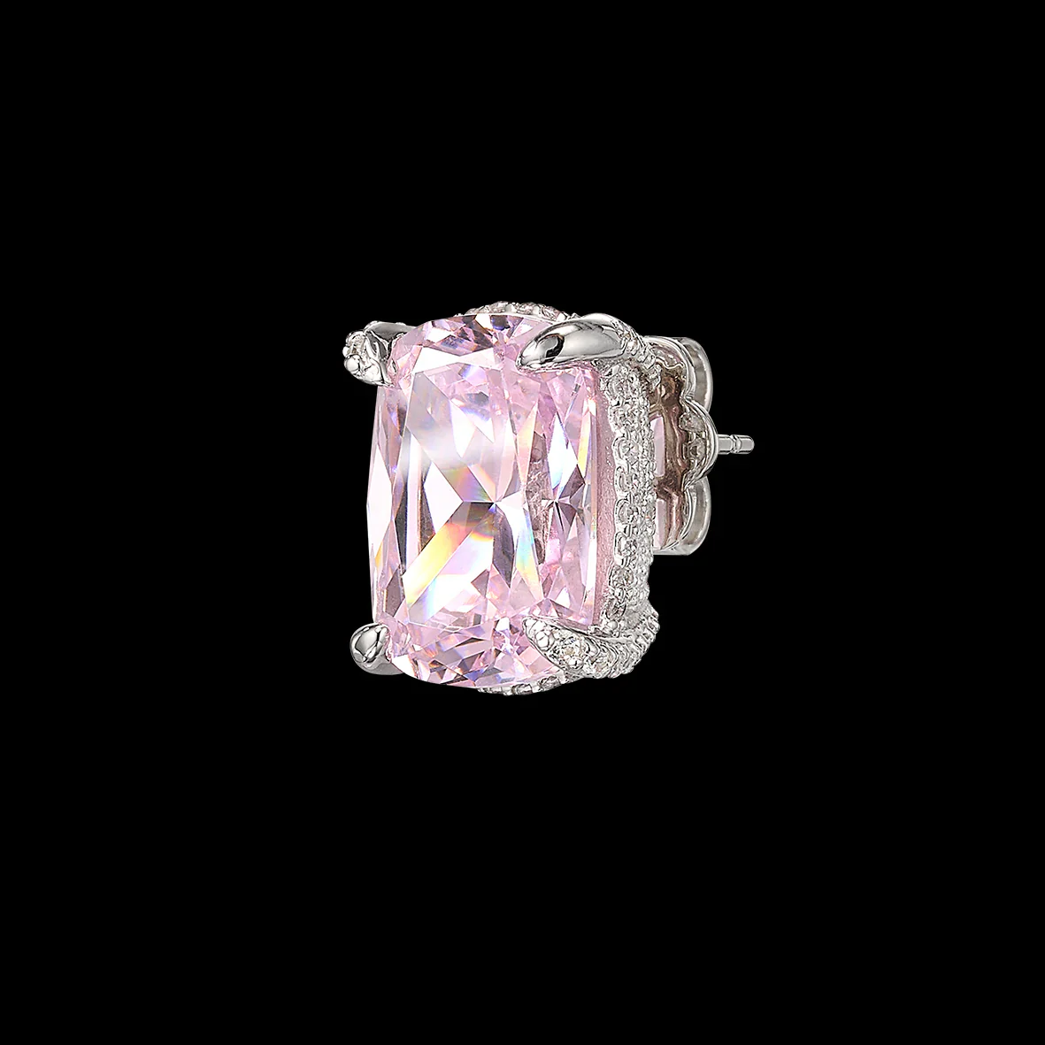 Blush Cushion Wing Studs - Image 3