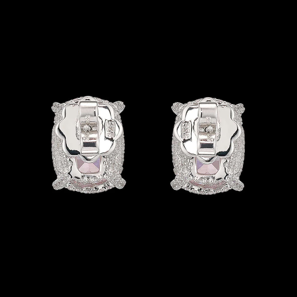 Blush Cushion Wing Studs - Image 4