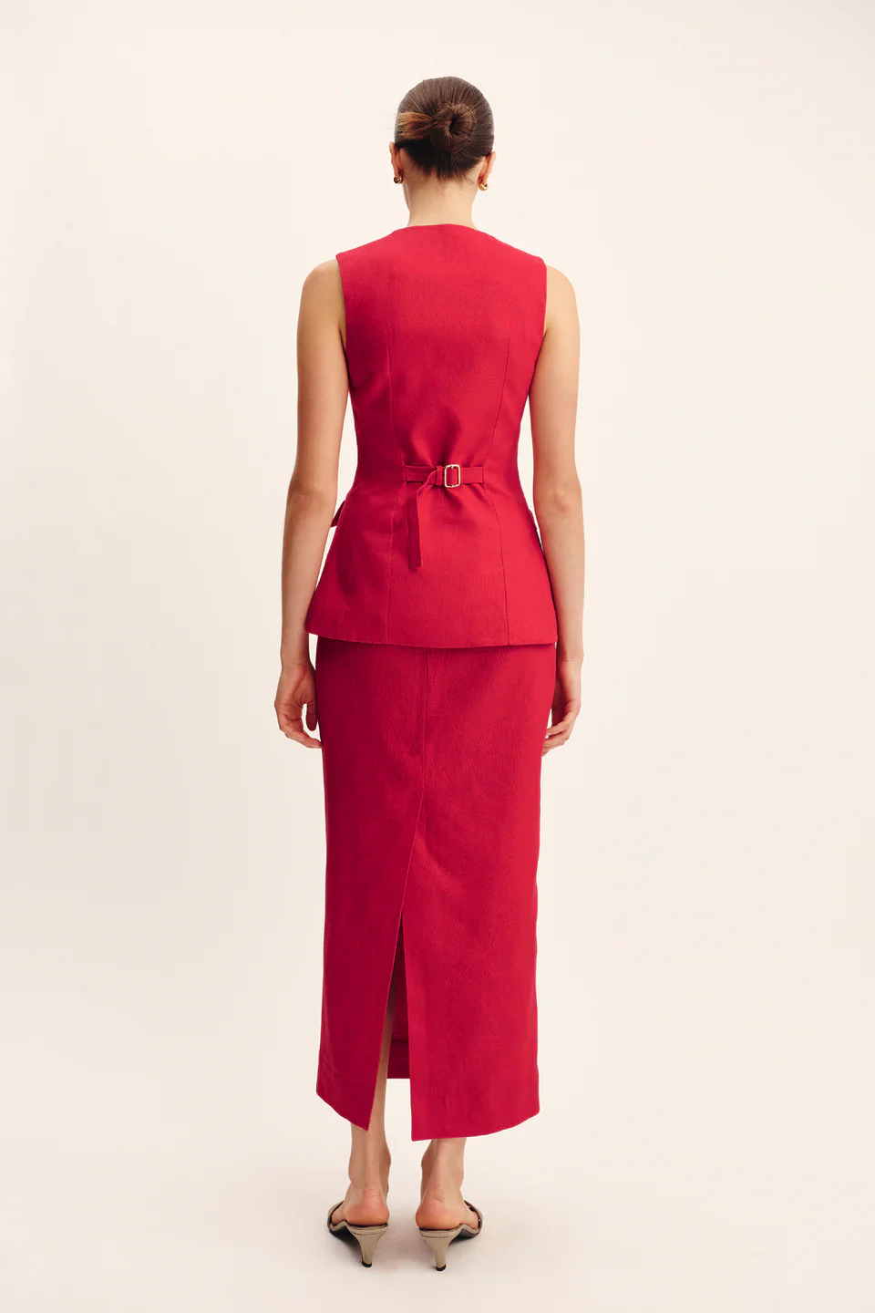Bonnie Pencil Skirt Red (Final Sale) - Image 2
