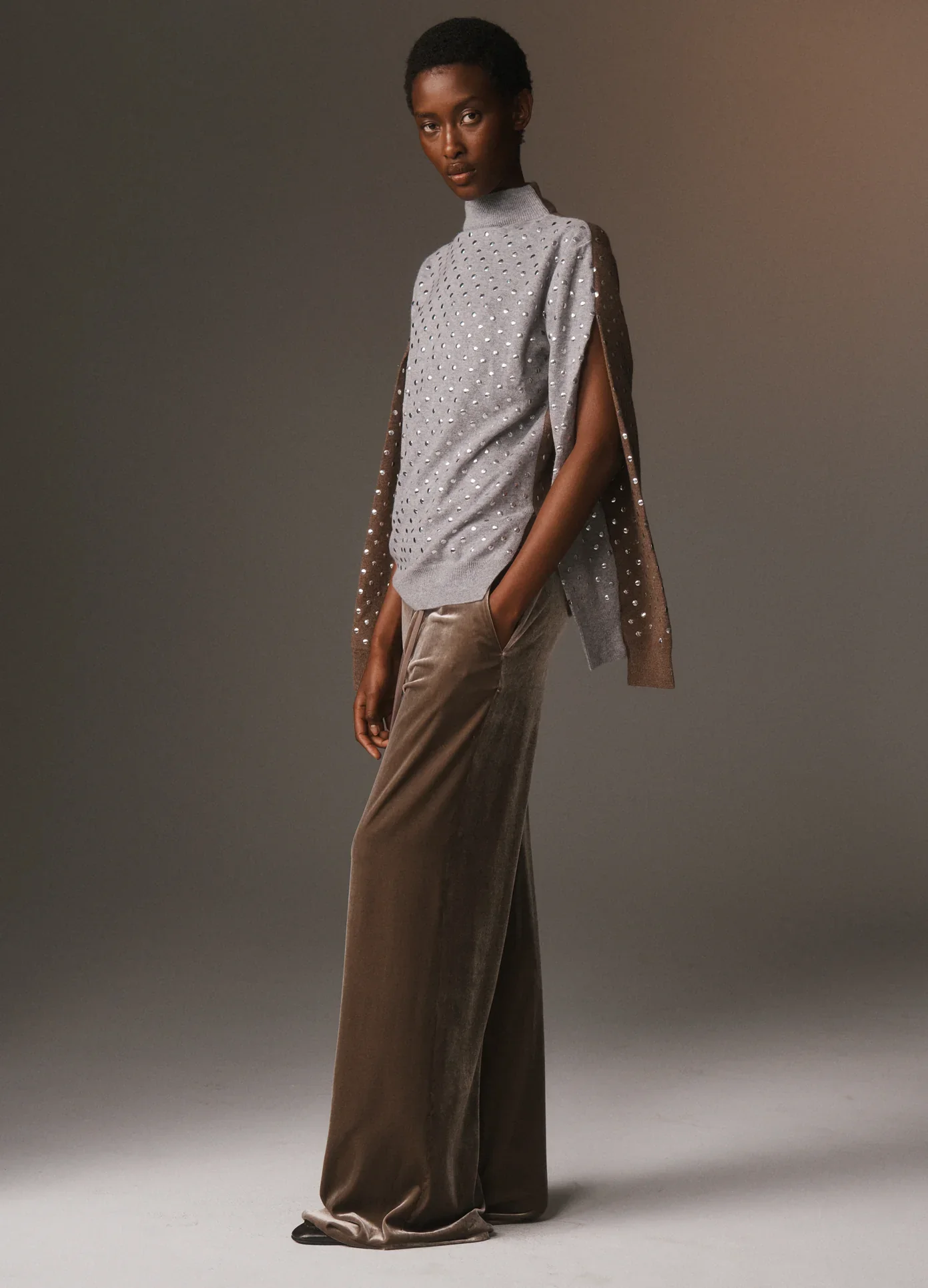 Double Waistband Velour Sweatpant - Image 2