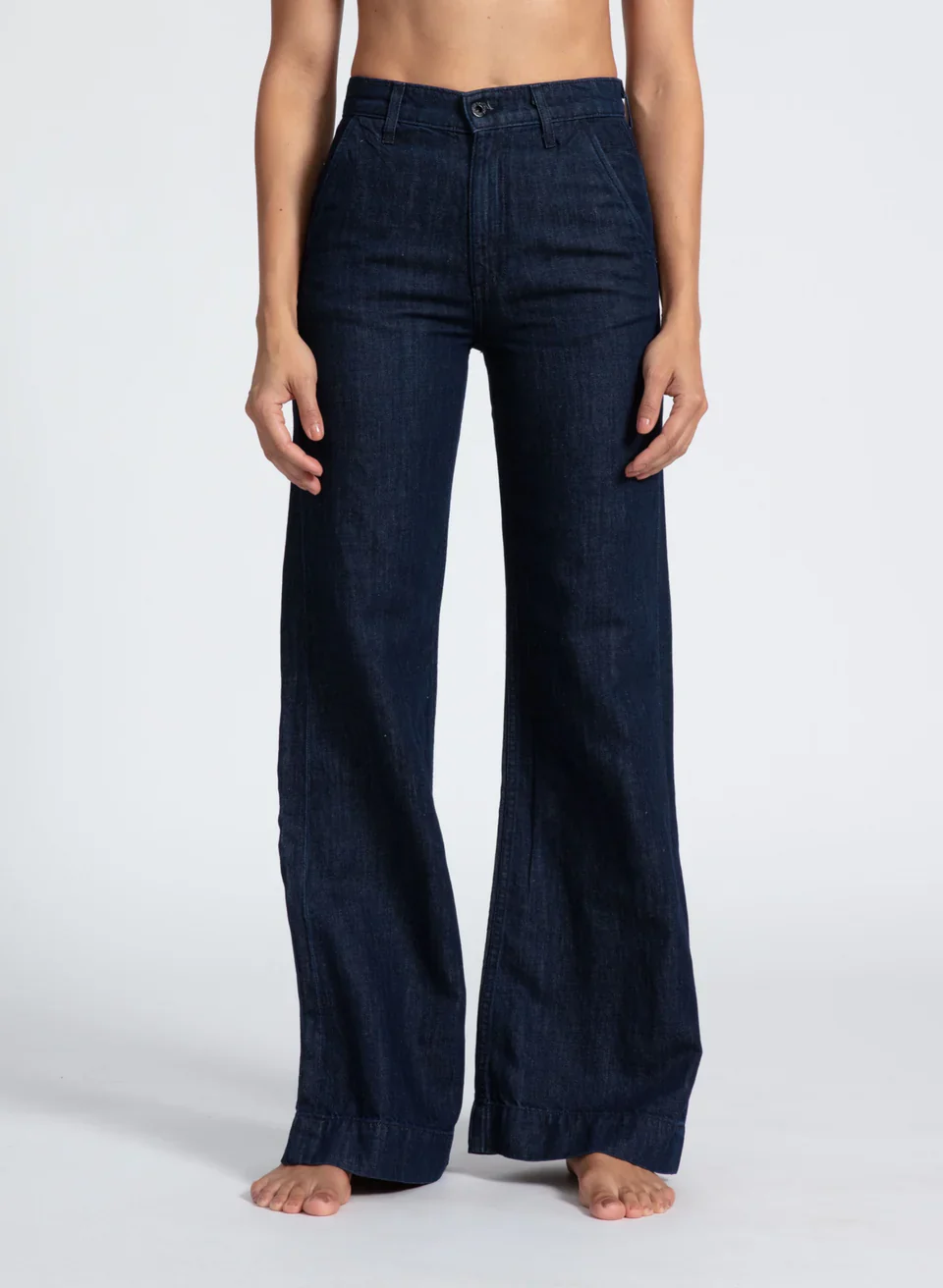 Denim Trouser Indigo linen - Image 3