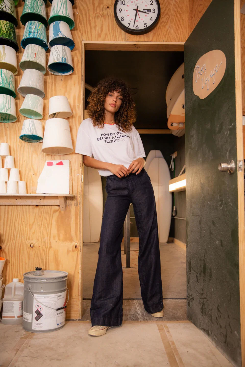 Denim Trouser Indigo linen - Image 5