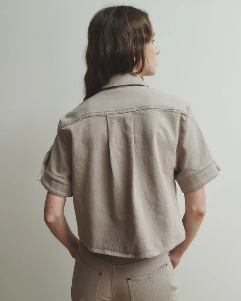 Brook Shirt Beige Wash - Image 3