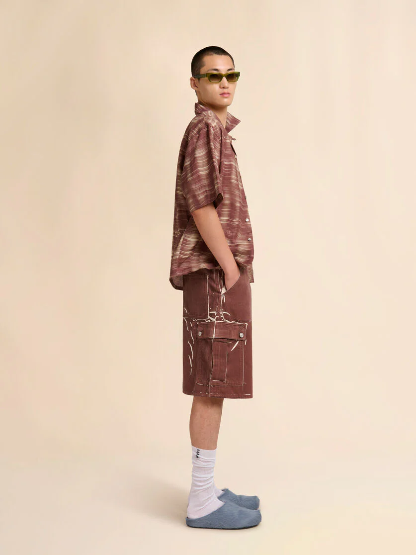 Printed Carousel Ramie Shirt - Image 3