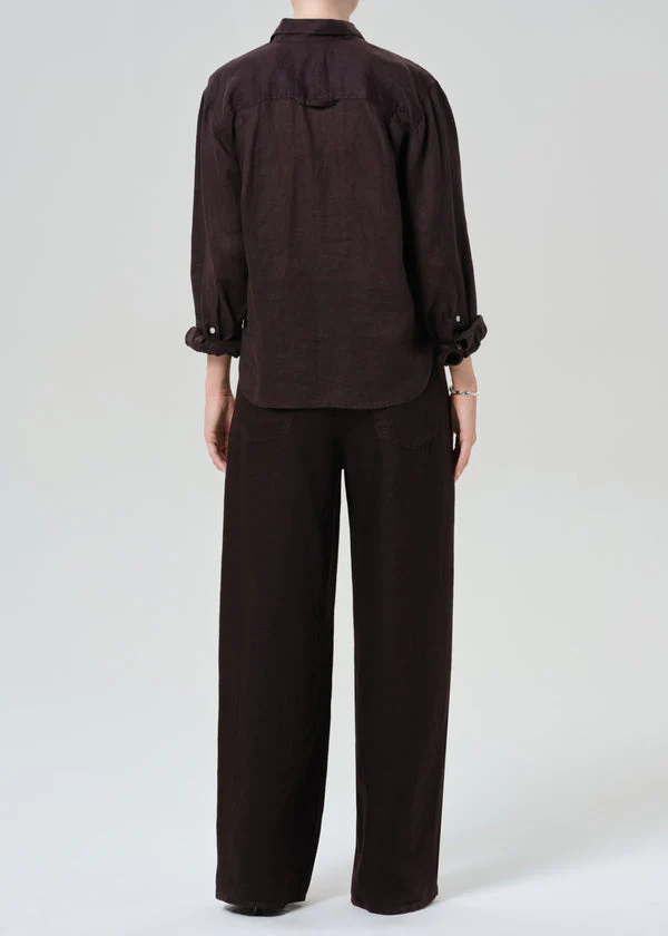 Brynn Drawstring Linen Trouser - Image 3