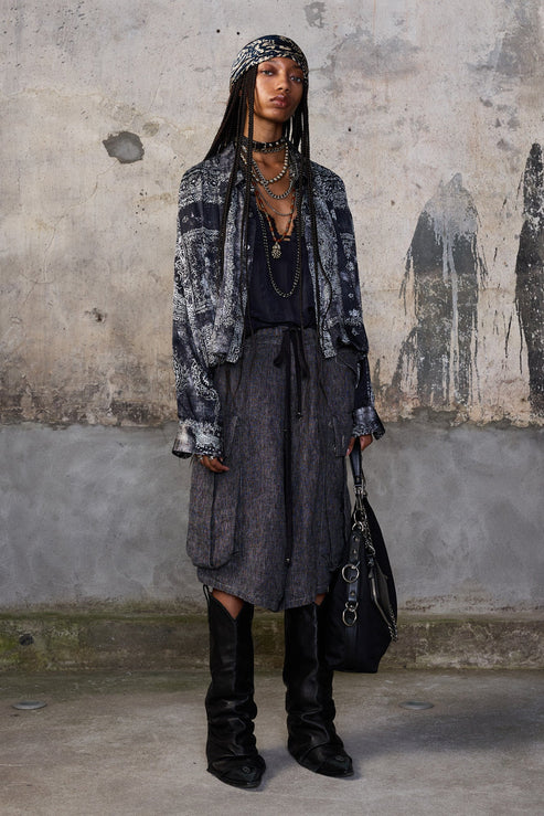 Bubble Shirt with Gathered Yoke - Image 2