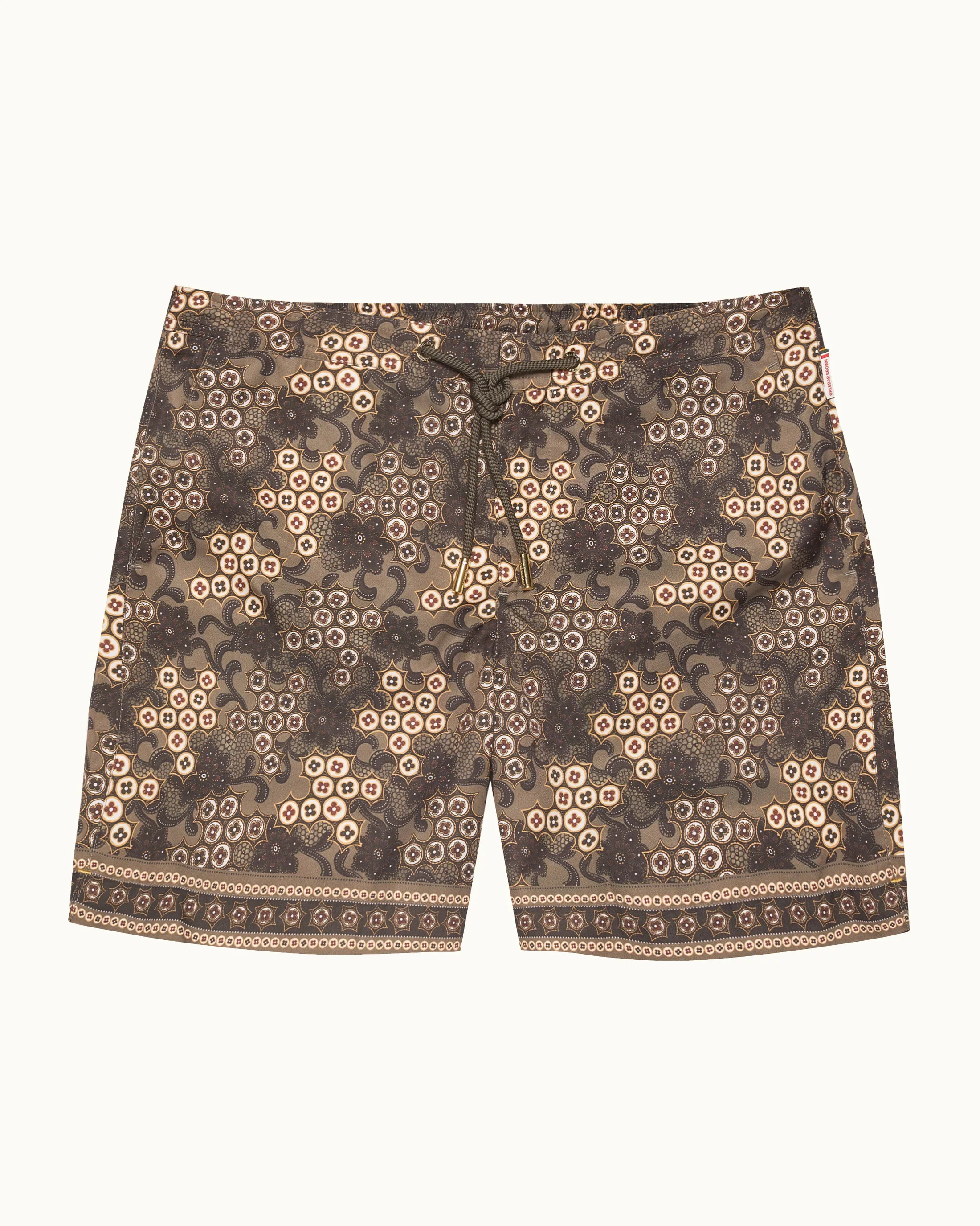 Bulldog Drawcord Paisley Bloom Swimsuit - Image 4
