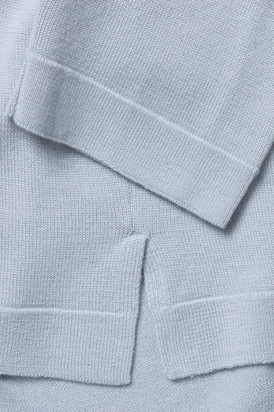 Mock Neck Sweater - Wool Silk (Pearl) - Image 5