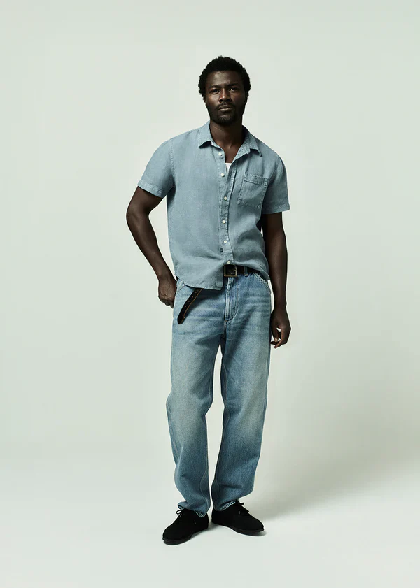 Cairo SS Shirt Stone Blue - Image 2