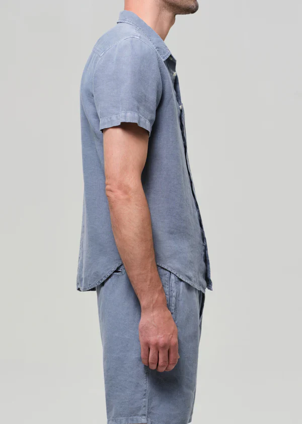 Cairo SS Shirt Stone Blue - Image 3
