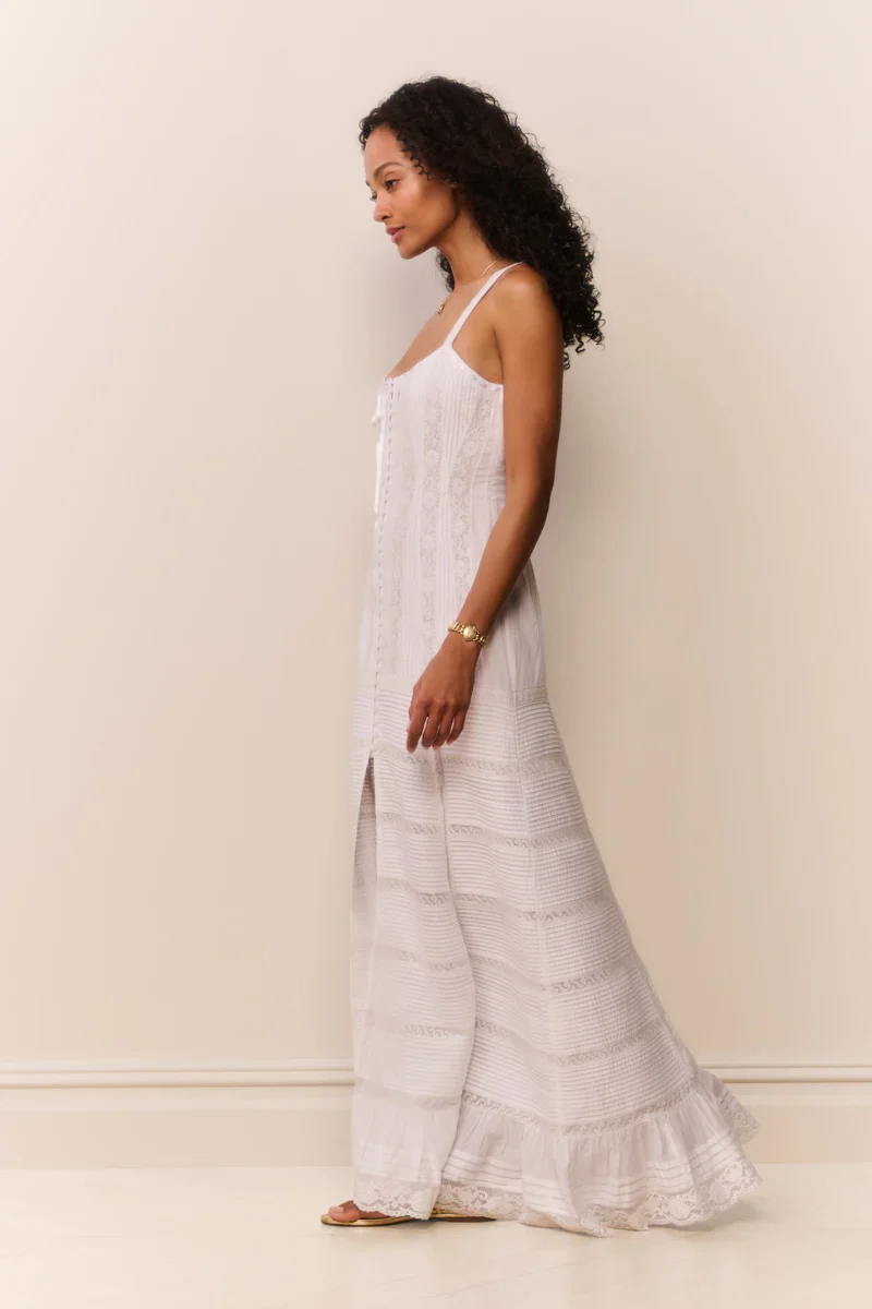 Calyx Cotton Victorian Maxi Dress - Image 3