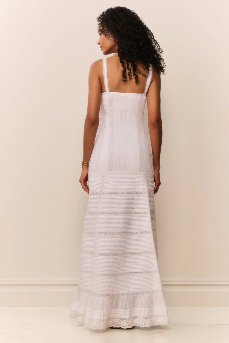 Calyx Cotton Victorian Maxi Dress - Image 4