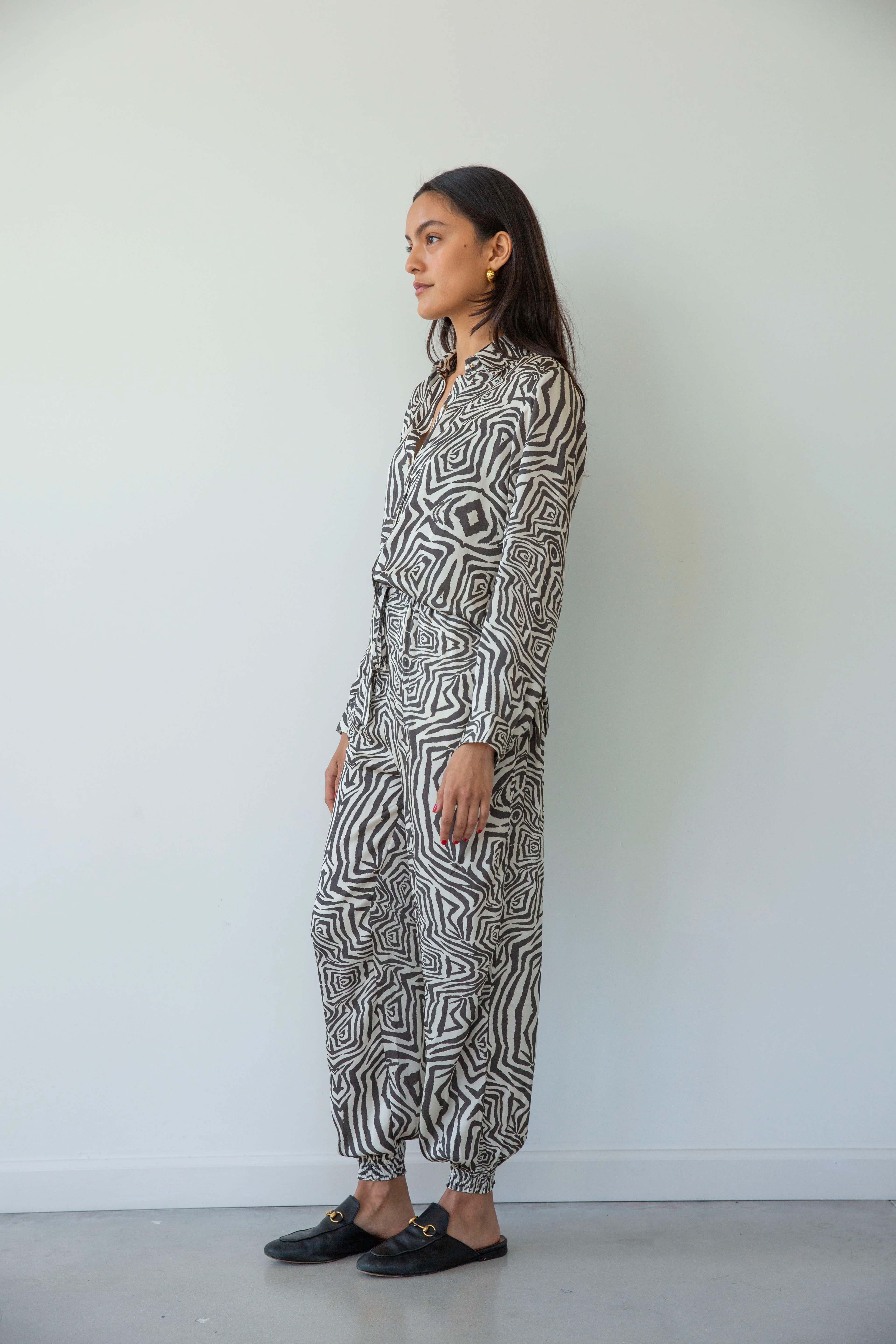 Genie Pants Zebra Black Cream (Final Sale) - Image 3