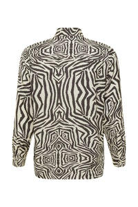 Carmen Shirt Zebra Black Cream (Final Sale) - Image 5