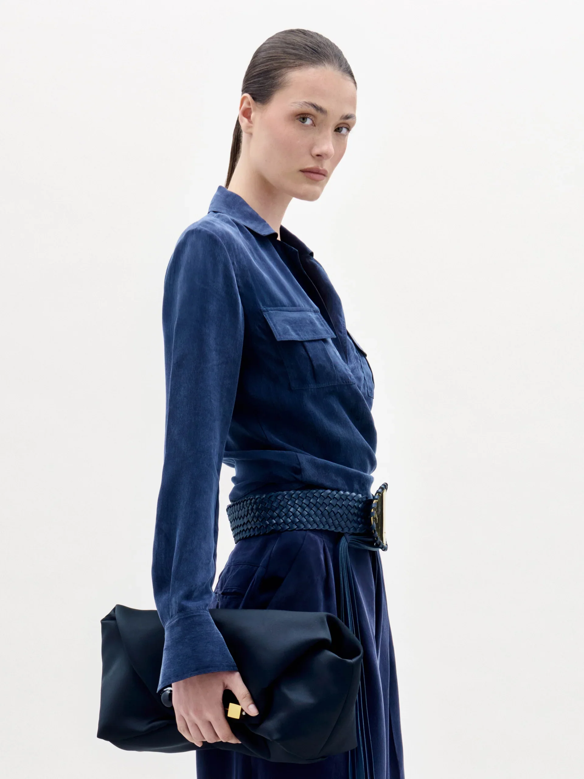 Caserta Blouse Navy - Image 3