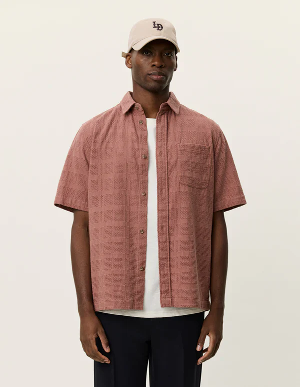 Charlie SS Shirt Cognac - Image 2